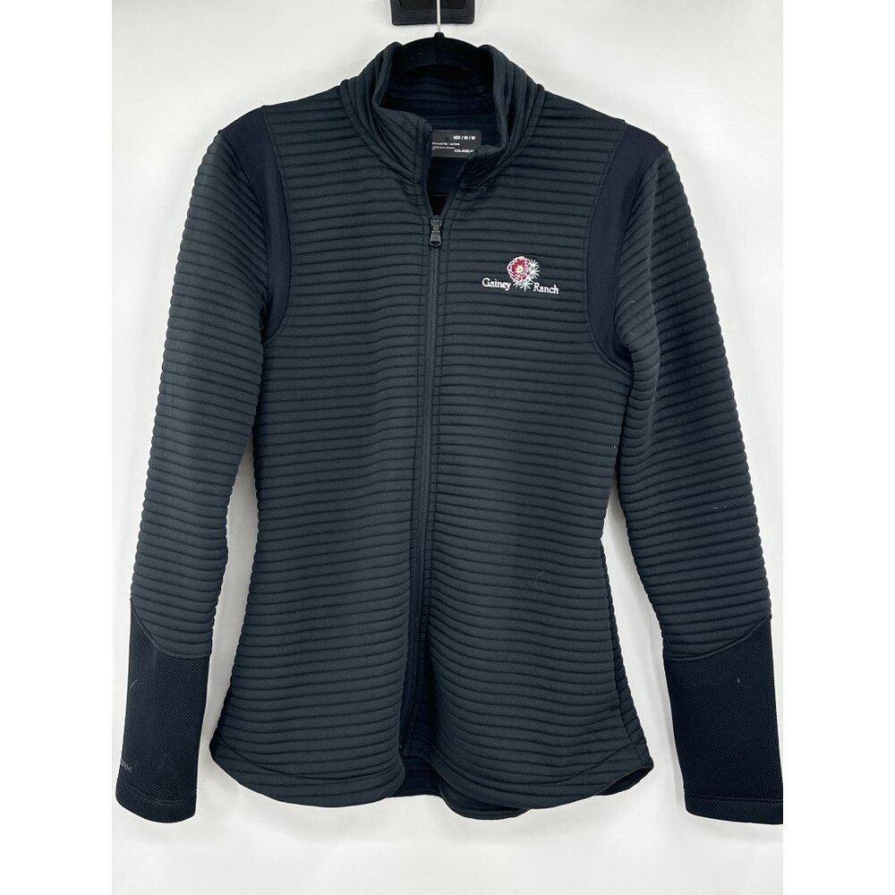 Under Armour Womens Size M ColdGear Storm Zip Jacket Gainey Ranch Logo
